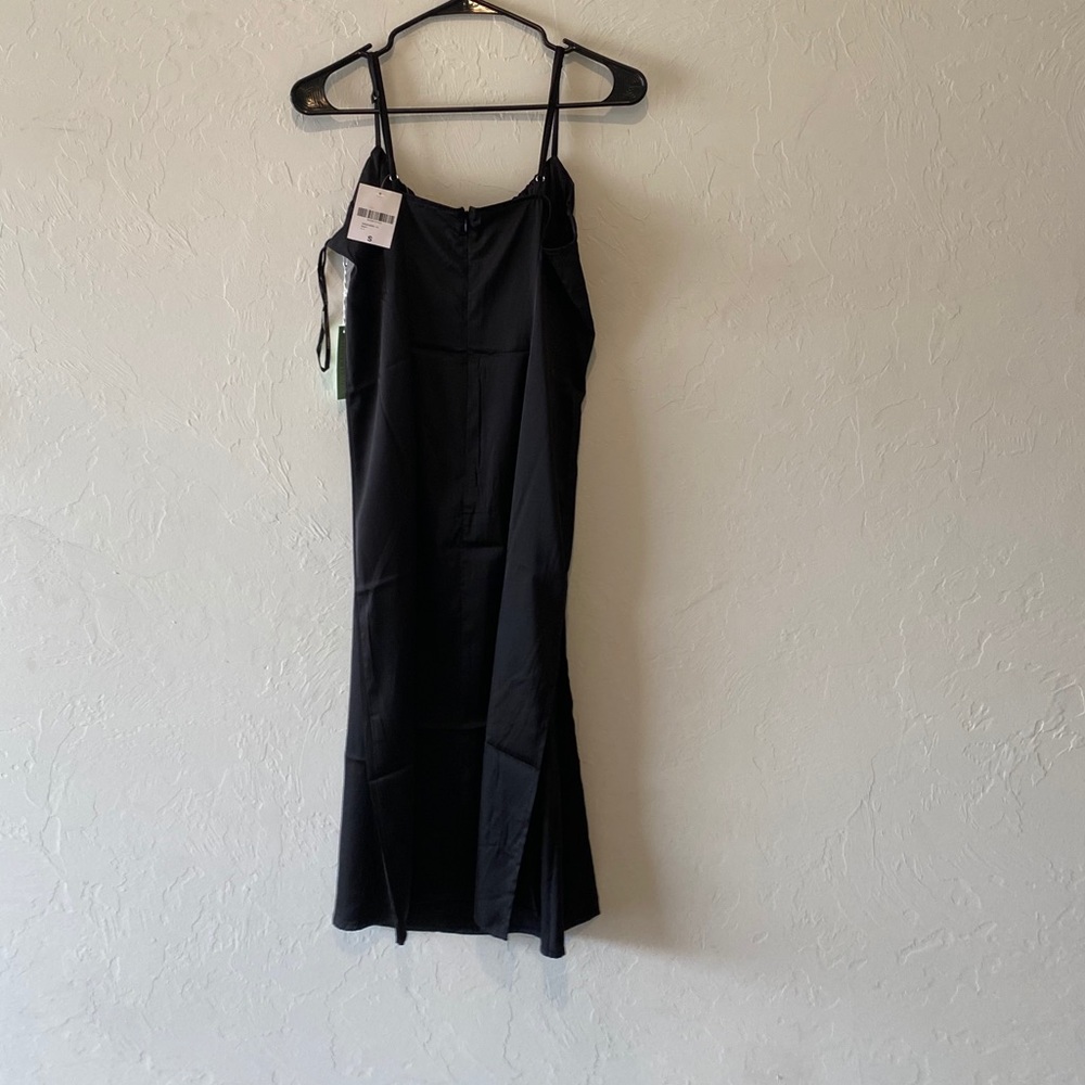 Forever 21 Black Slip midi dress size S NWT - Picture 6 of 11